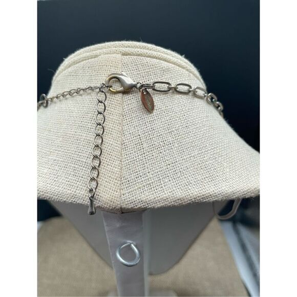 Lia Sophia Flower Design Necklace Accented With Crystals and Pearls Retired - Picture 3 of 7